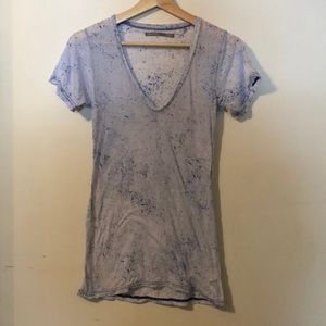 🌟🌟Rubbish Splattered Stone Washed Sheer Top🌟🌟